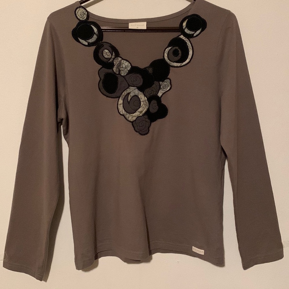 Blue Willis Women’s Long Sleeve Embellished Blouse